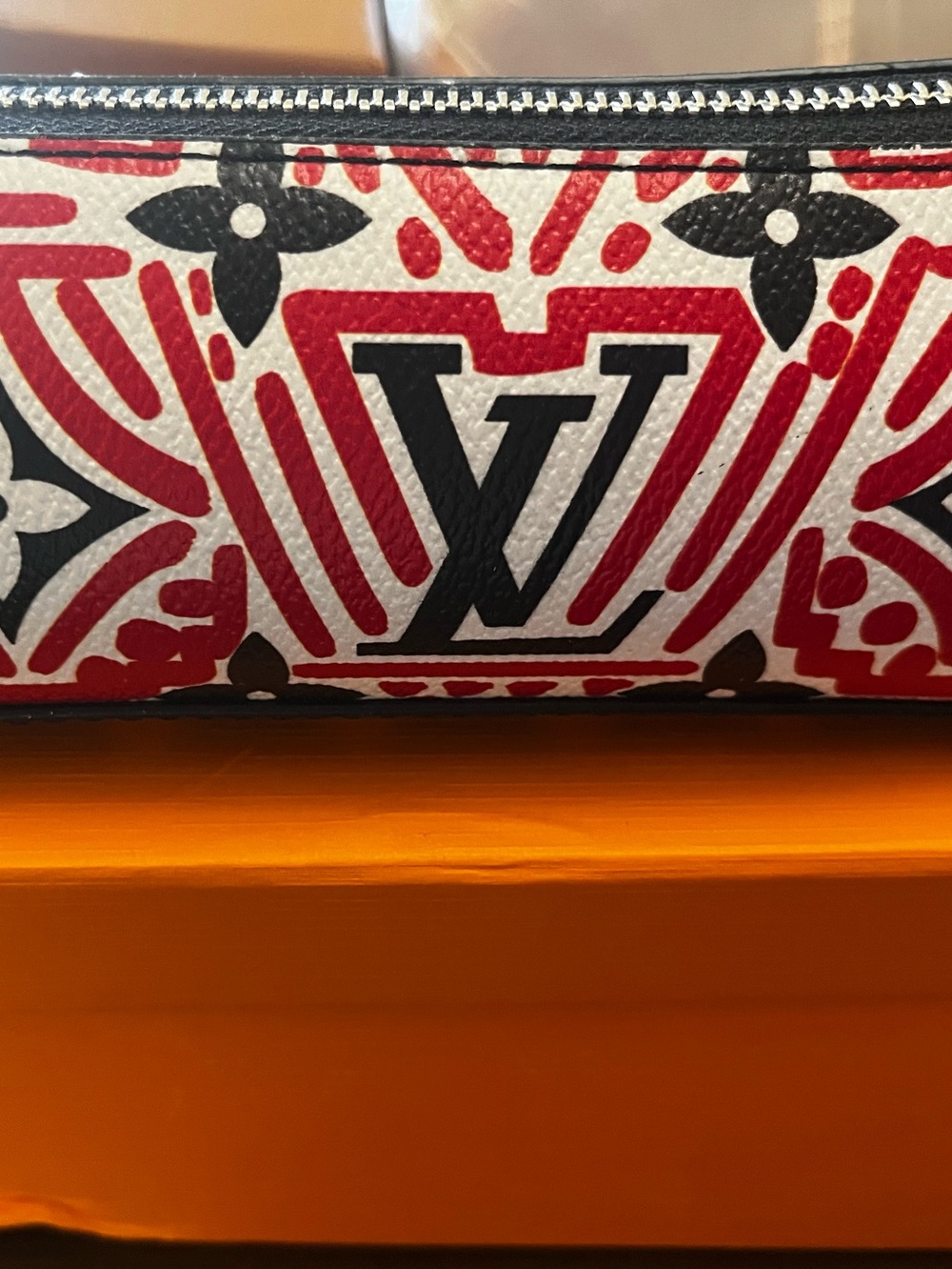 🎈Louis. Vuitton. Limited Edition Crafty Monogram Elizabeth Zipper Pencil Case - Picture 5 of 9